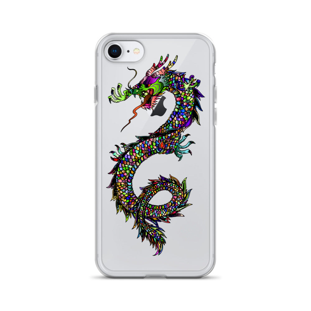 Multi Coloured Dragon iPhone Case