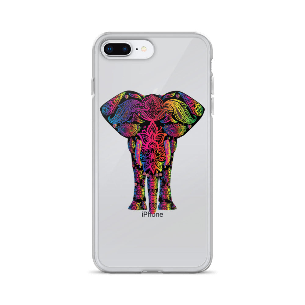 Elephant Face Colour iPhone Case