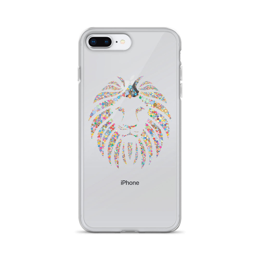 Multi Coloured Lion iPhone Case