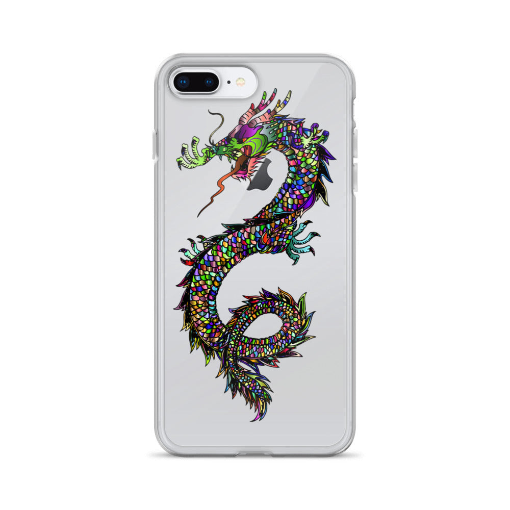 Multi Coloured Dragon iPhone Case