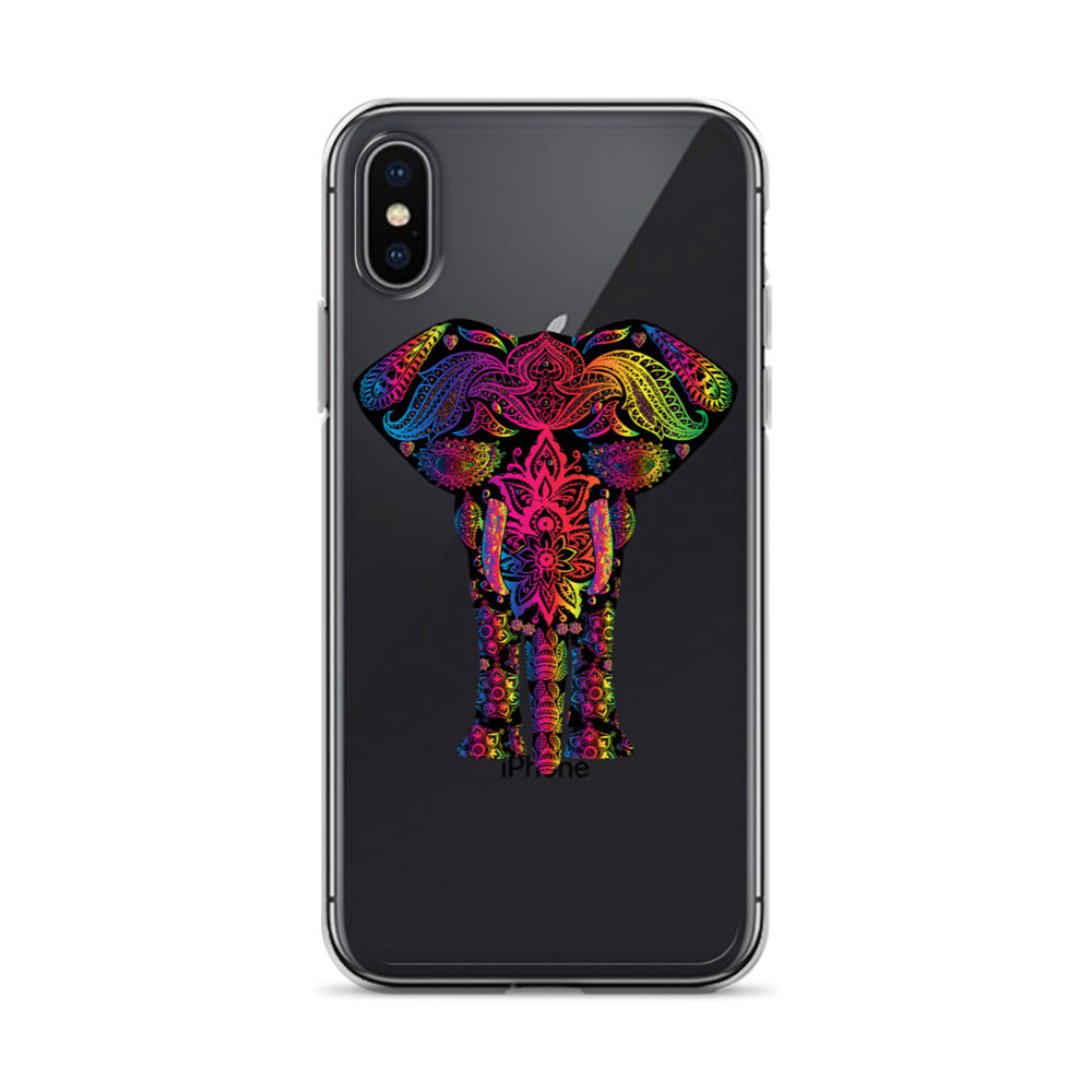 Elephant Face Colour iPhone Case