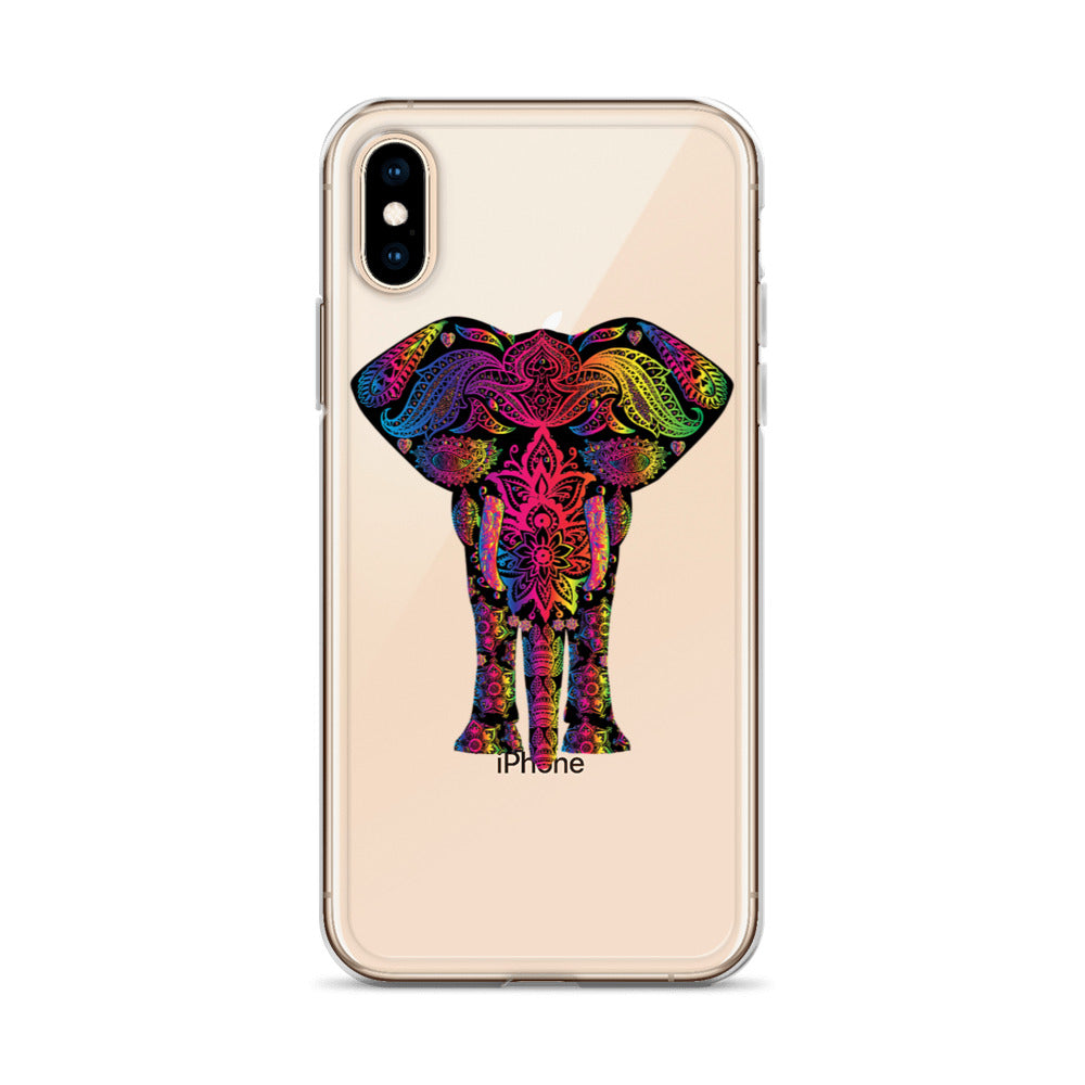 Elephant Face Colour iPhone Case