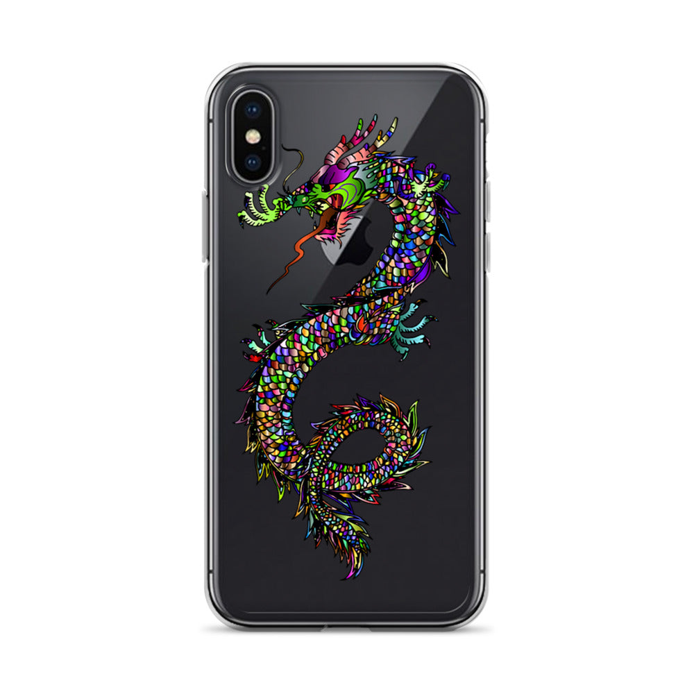 Multi Coloured Dragon iPhone Case