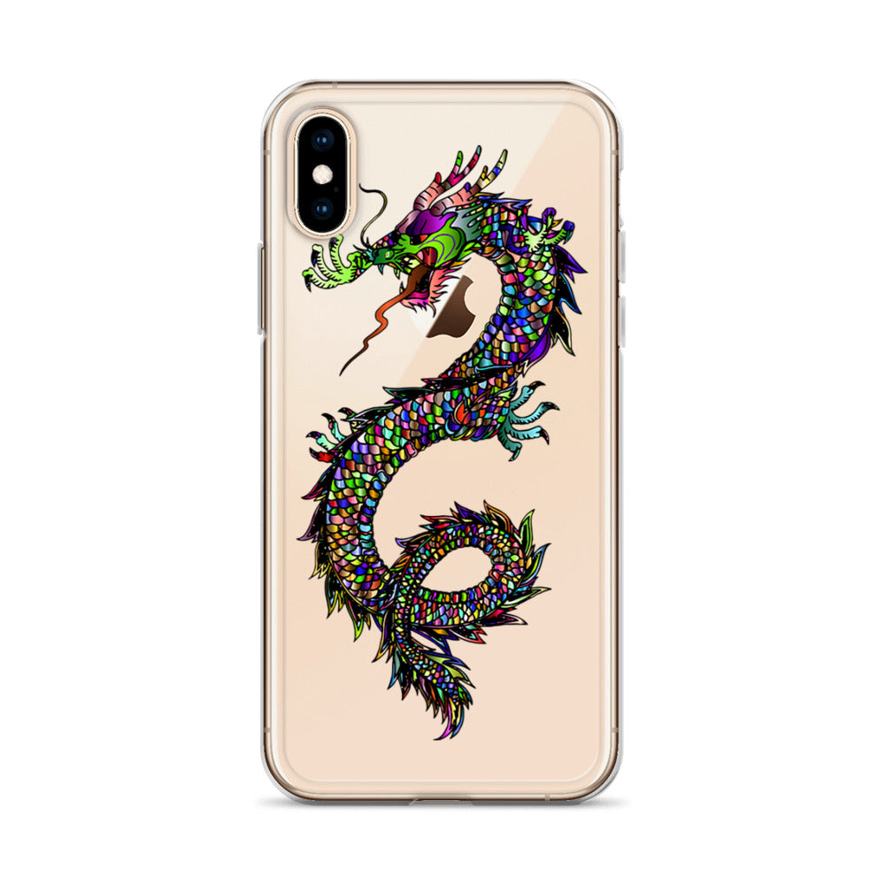 Multi Coloured Dragon iPhone Case