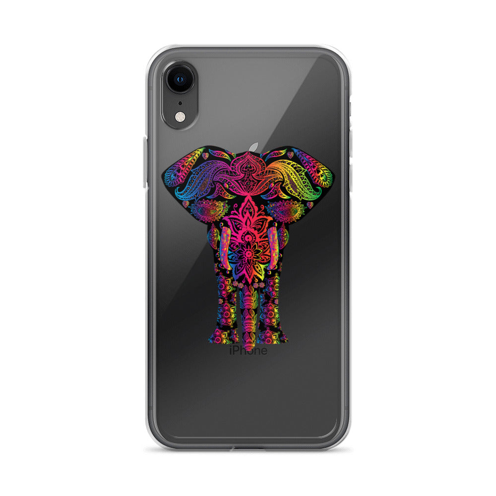 Elephant Face Colour iPhone Case