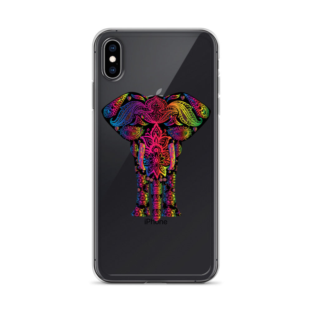 Elephant Face Colour iPhone Case