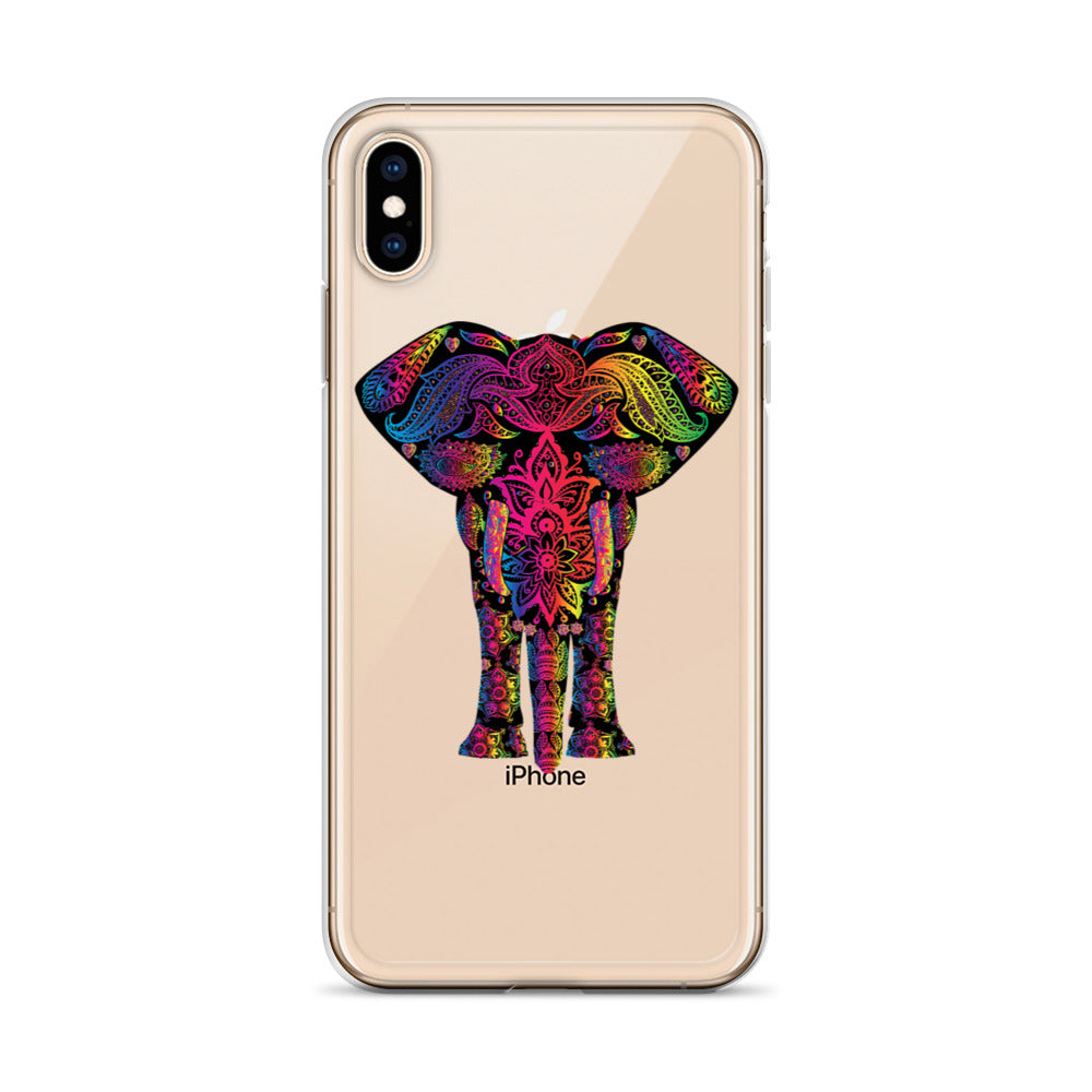 Elephant Face Colour iPhone Case