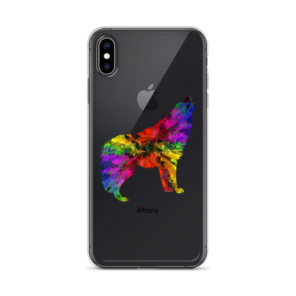 Technicolour Wolf iPhone Case