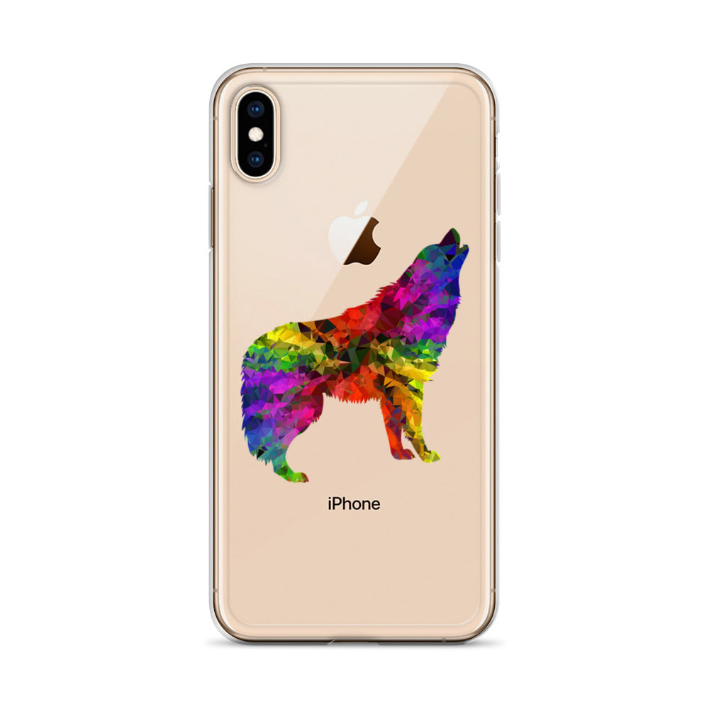 Technicolour Wolf iPhone Case