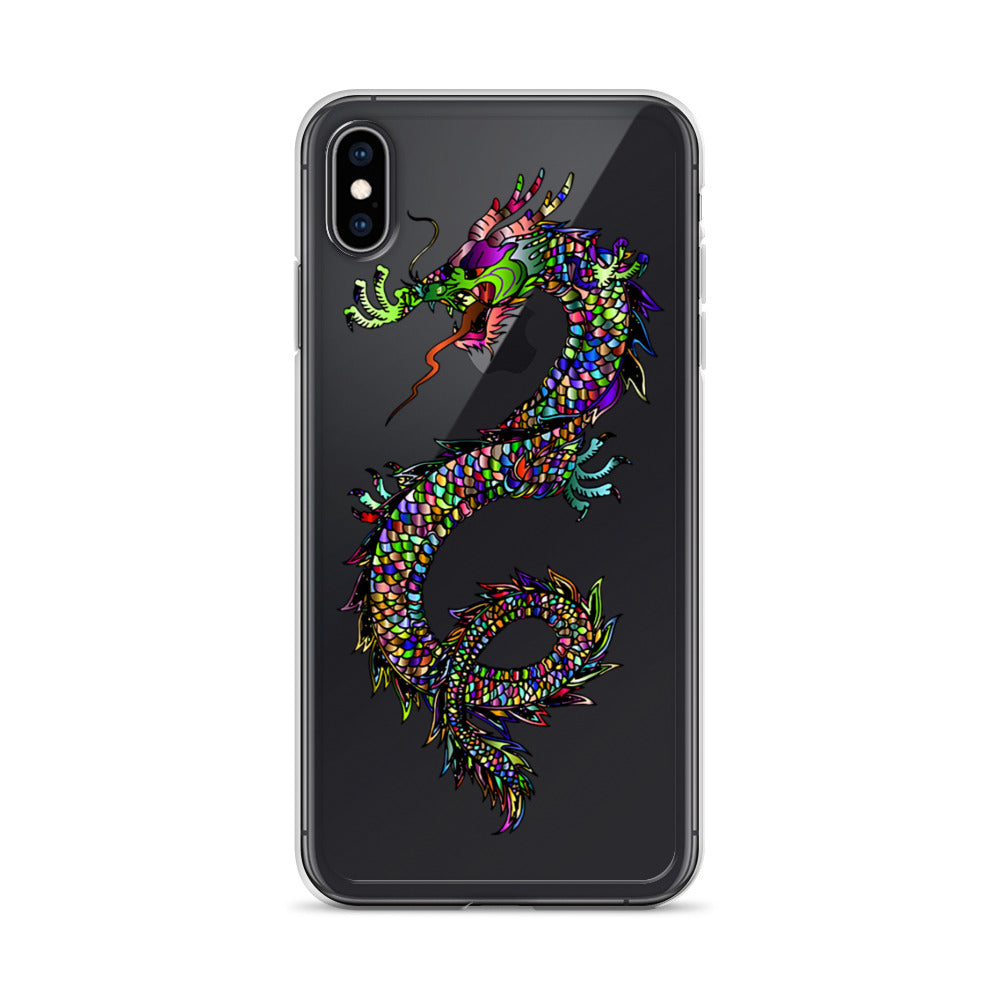 Multi Coloured Dragon iPhone Case