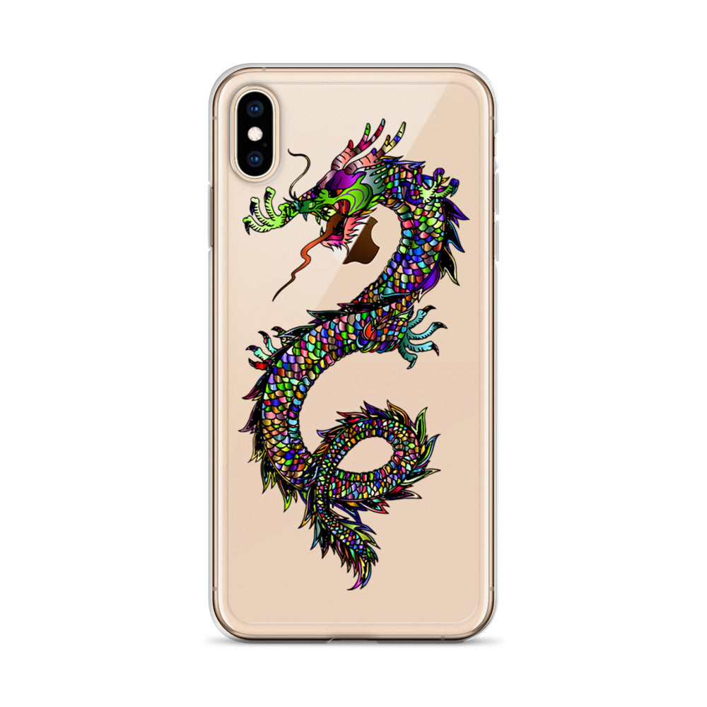 Multi Coloured Dragon iPhone Case