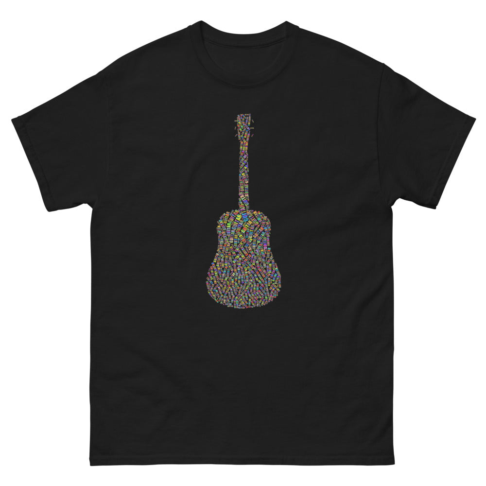 Guitar 100% cotton men's heavyweight tee