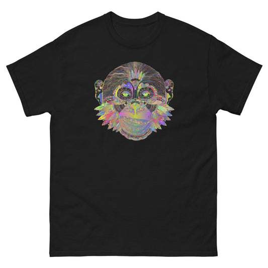 Multi Coloured Monkey 100% cotton men's heavyweight tee