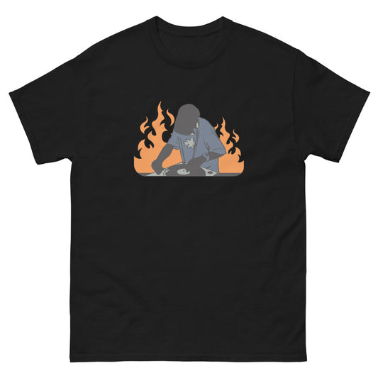 DJ on Fire 100% cotton men's heavyweight tee