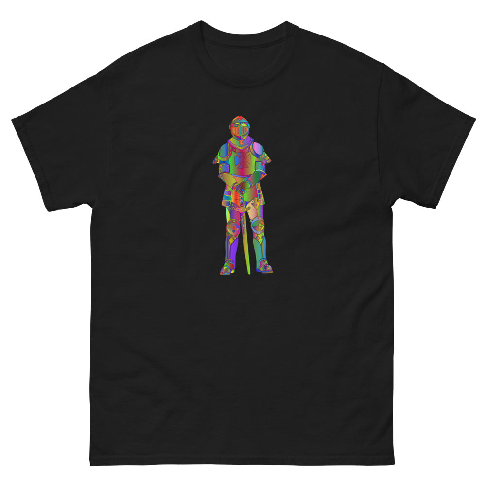 Multi Coloured Knight 100% cotton men's heavyweight tee