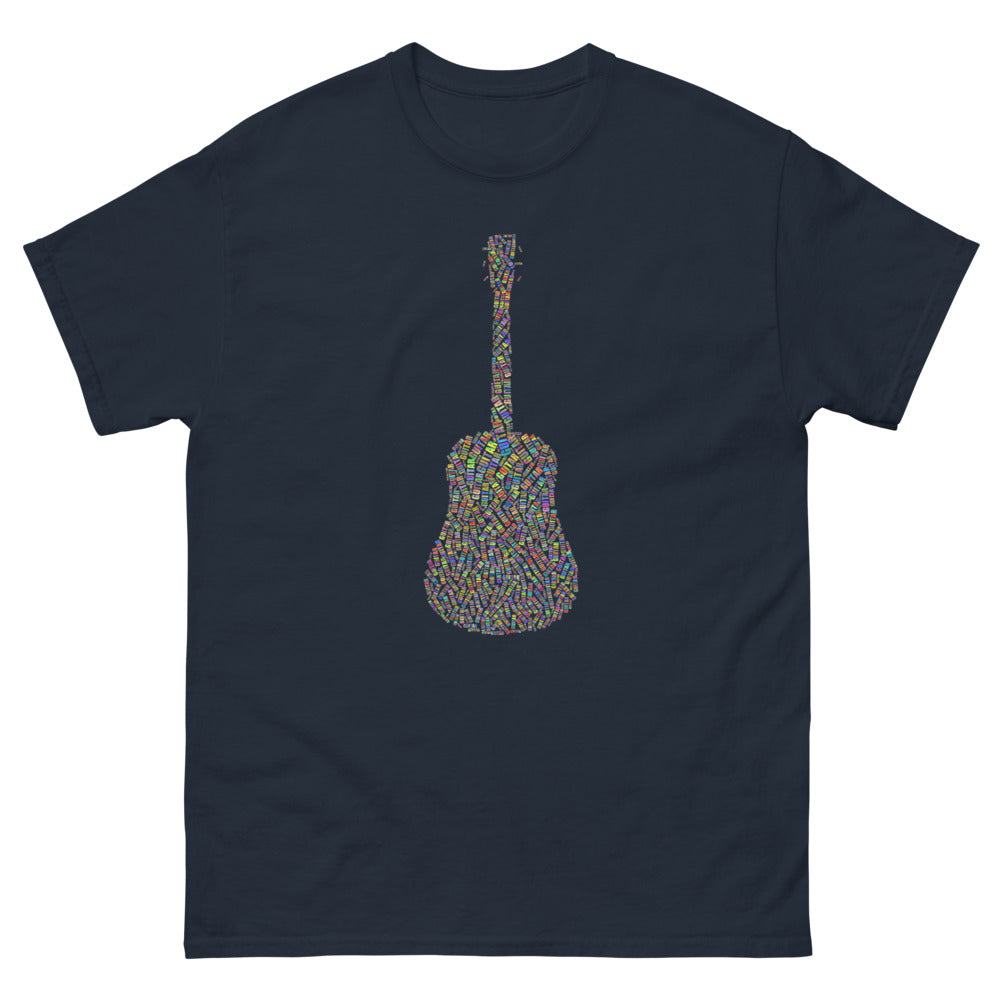 Guitar 100% cotton men's heavyweight tee