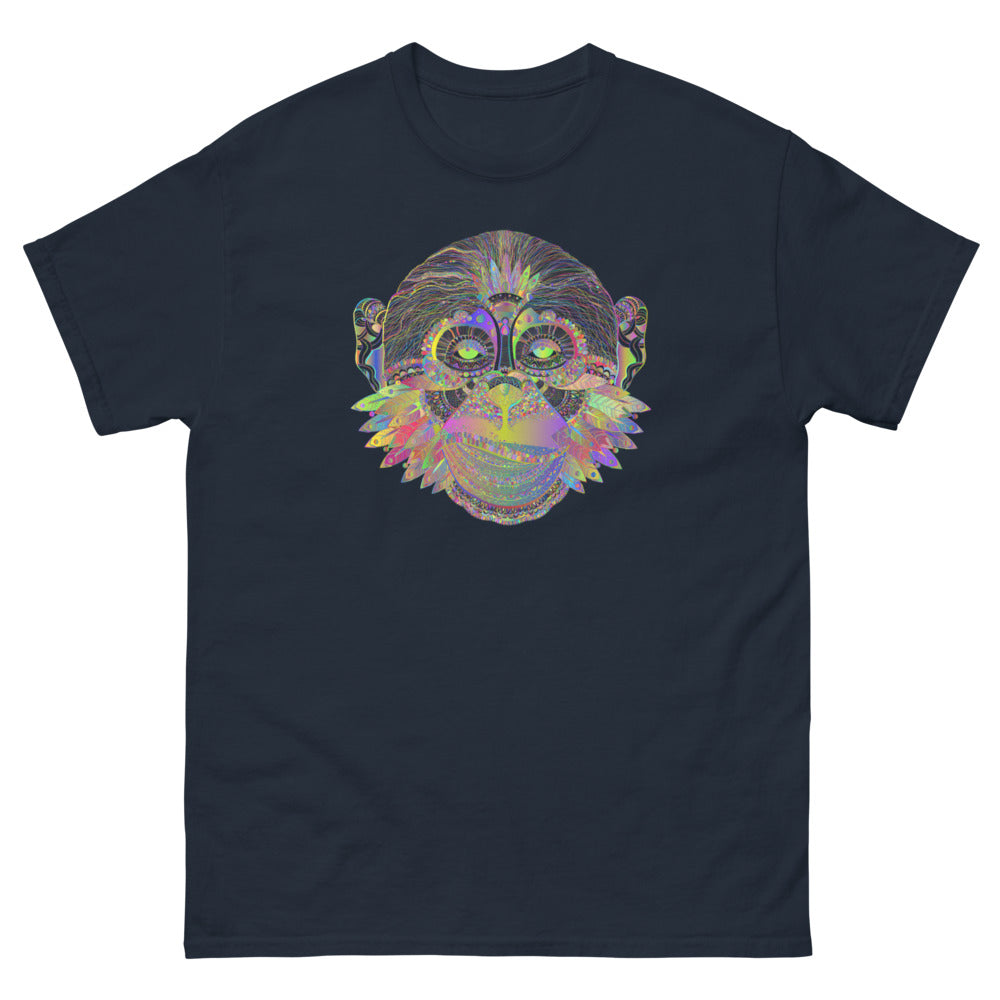 Multi Coloured Monkey 100% cotton men's heavyweight tee