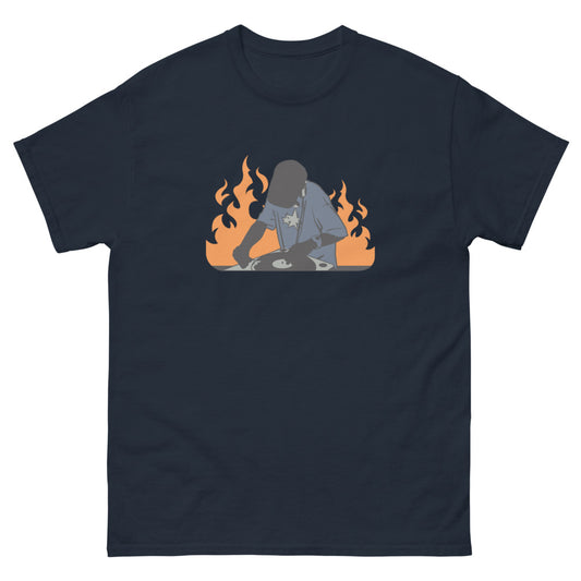 DJ on Fire 100% cotton men's heavyweight tee