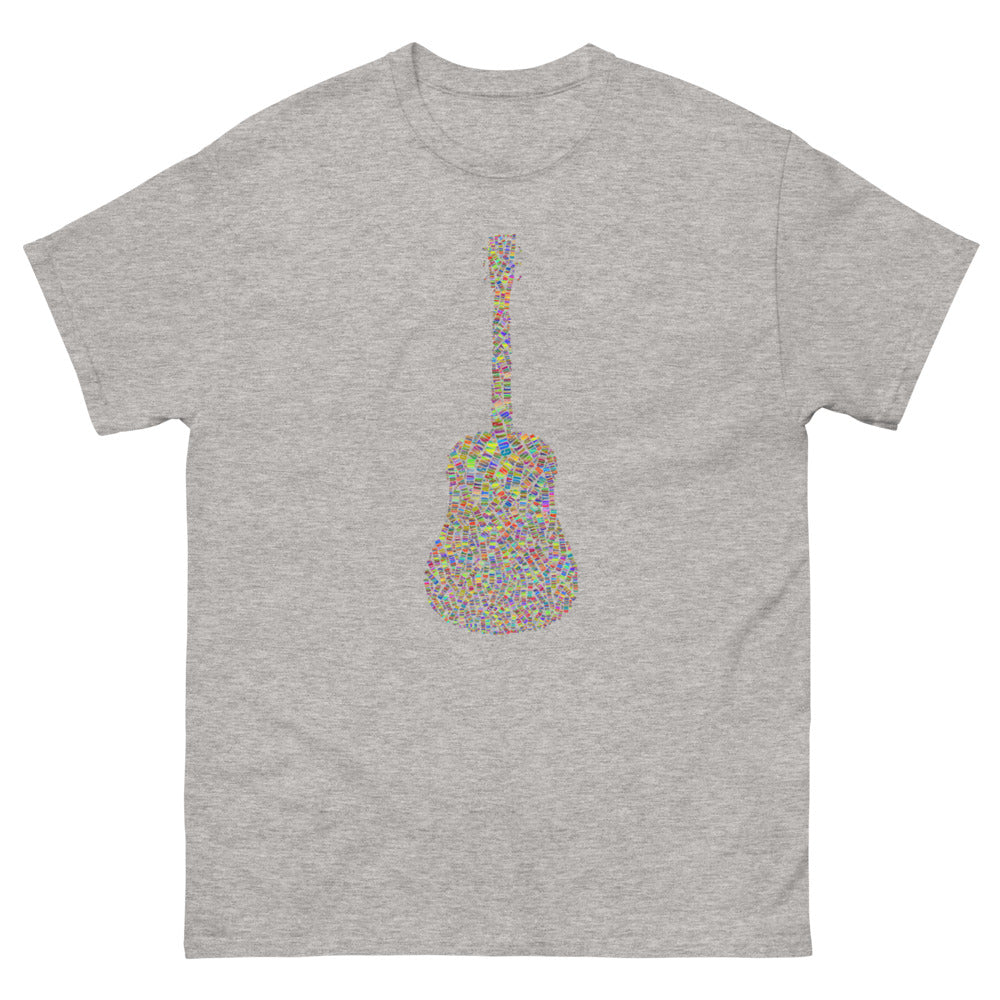 Guitar 100% cotton men's heavyweight tee