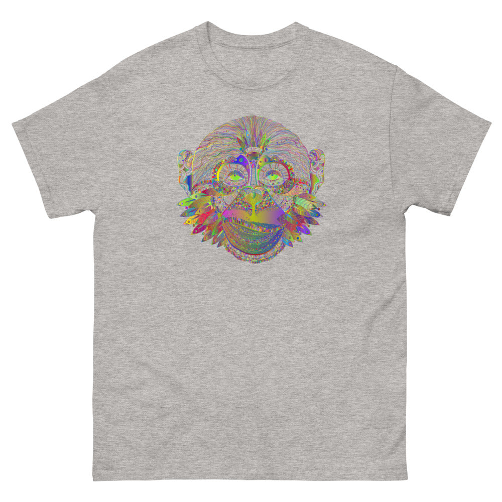 Multi Coloured Monkey 100% cotton men's heavyweight tee