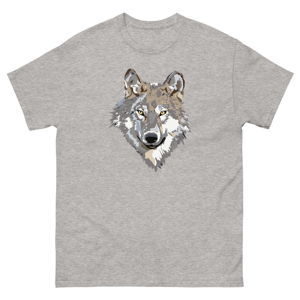 Silver Wolf 100% cotton men's heavyweight tee