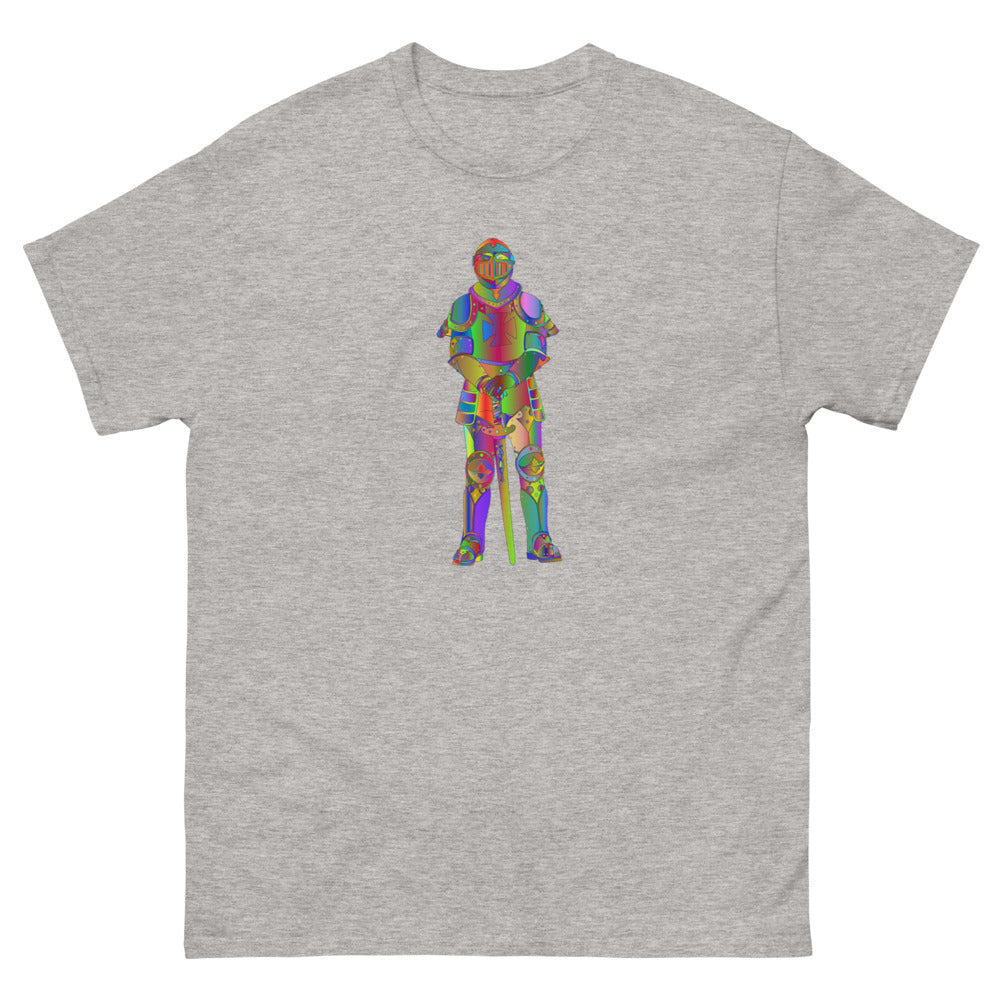 Multi Coloured Knight 100% cotton men's heavyweight tee