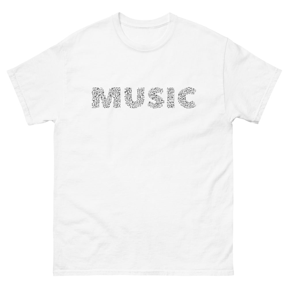 Music 100% cotton men's heavyweight tee