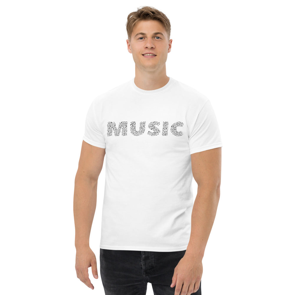 Music 100% cotton men's heavyweight tee