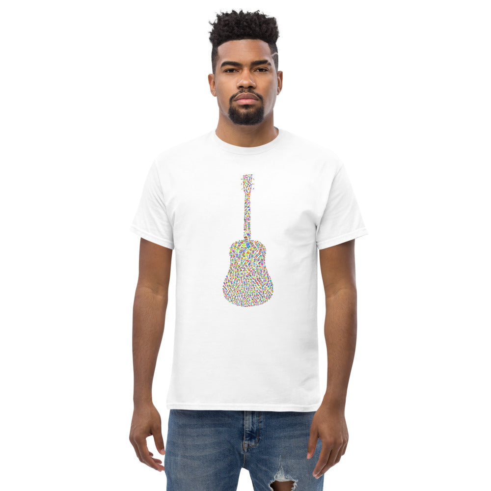 Guitar 100% cotton men's heavyweight tee