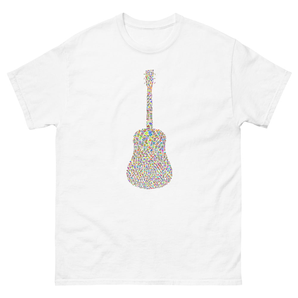 Guitar 100% cotton men's heavyweight tee