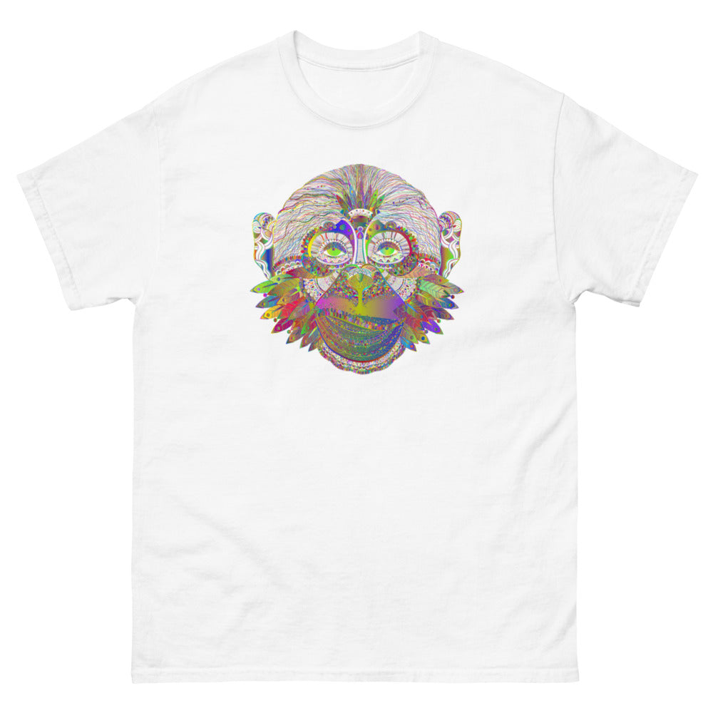 Multi Coloured Monkey 100% cotton men's heavyweight tee