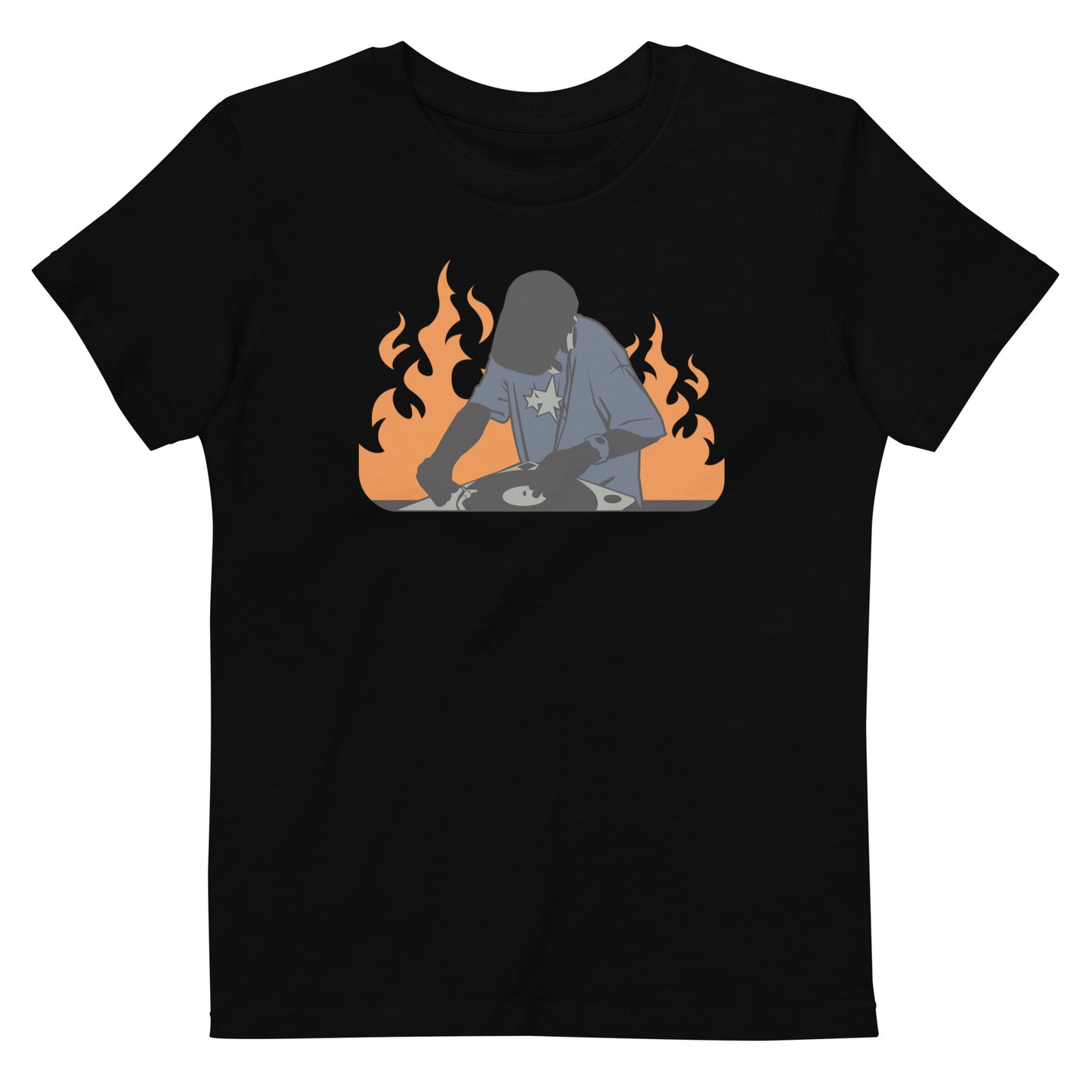 DJ on Fire Organic Cotton Kids T-Shirt