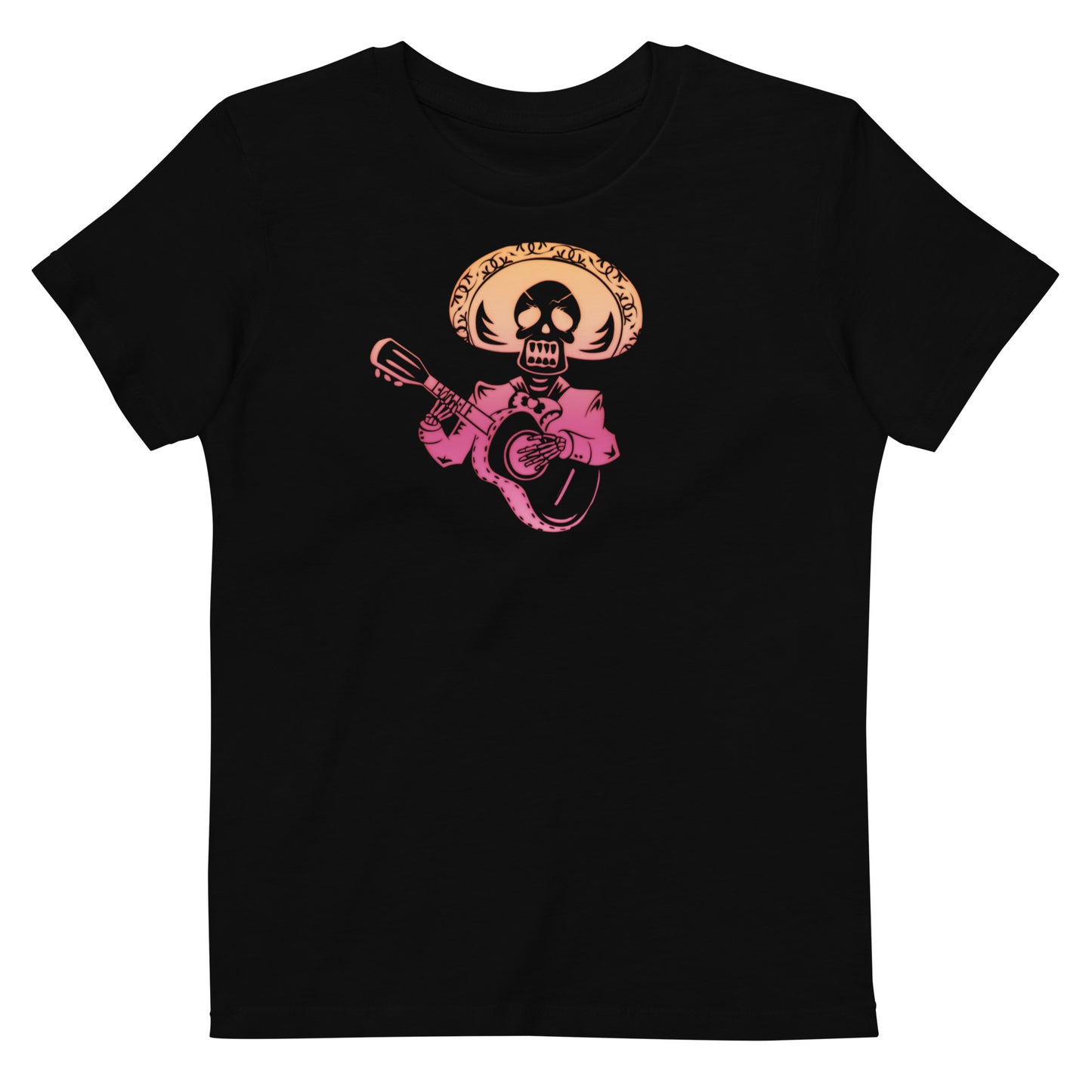 Skeleton Guitar Organic Cotton Kids T-Shirt