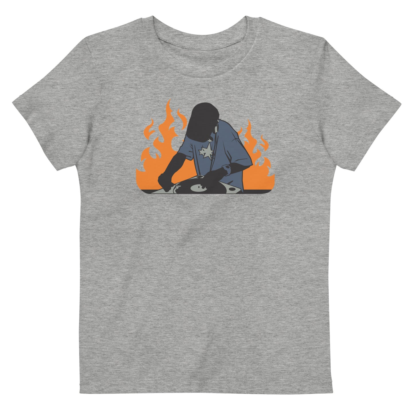 DJ on Fire Organic Cotton Kids T-Shirt