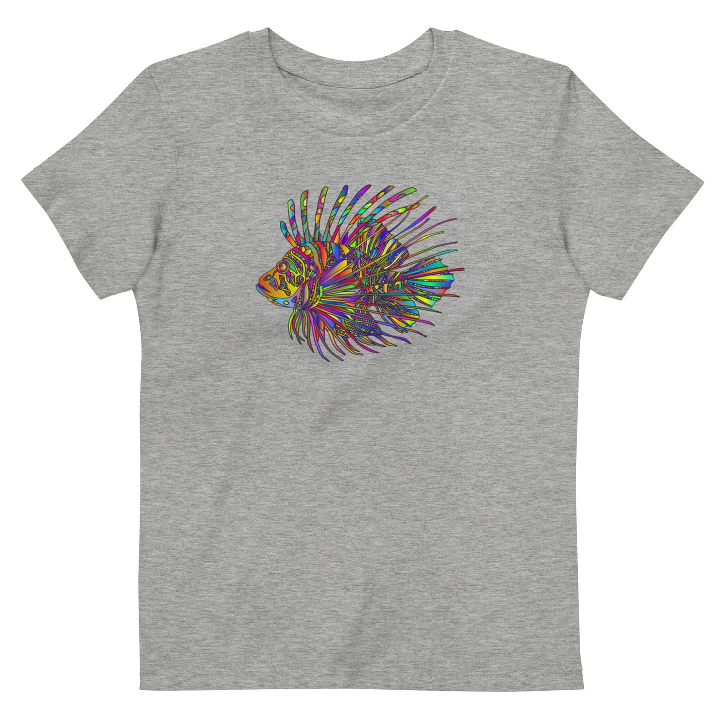 Multi Coloured Puffer Fish Organic Cotton Kids T-Shirt