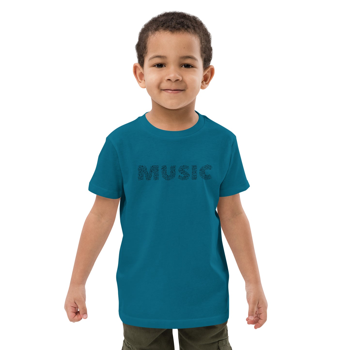 I Love Music Organic Cotton Kids T-Shirt