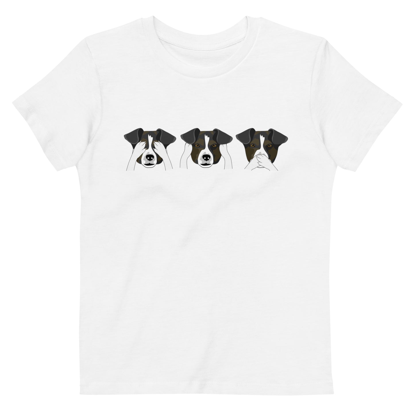 See no evil, hear no evil, speak no evil Organic Cotton Kids T-Shirt