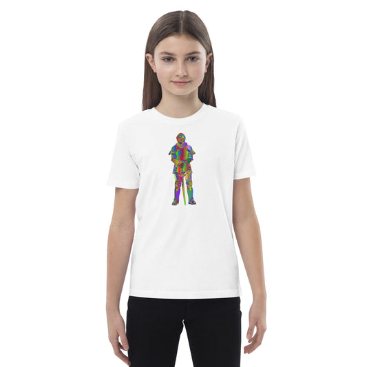 Multi Coloured Knight Organic Cotton Kids T-Shirt