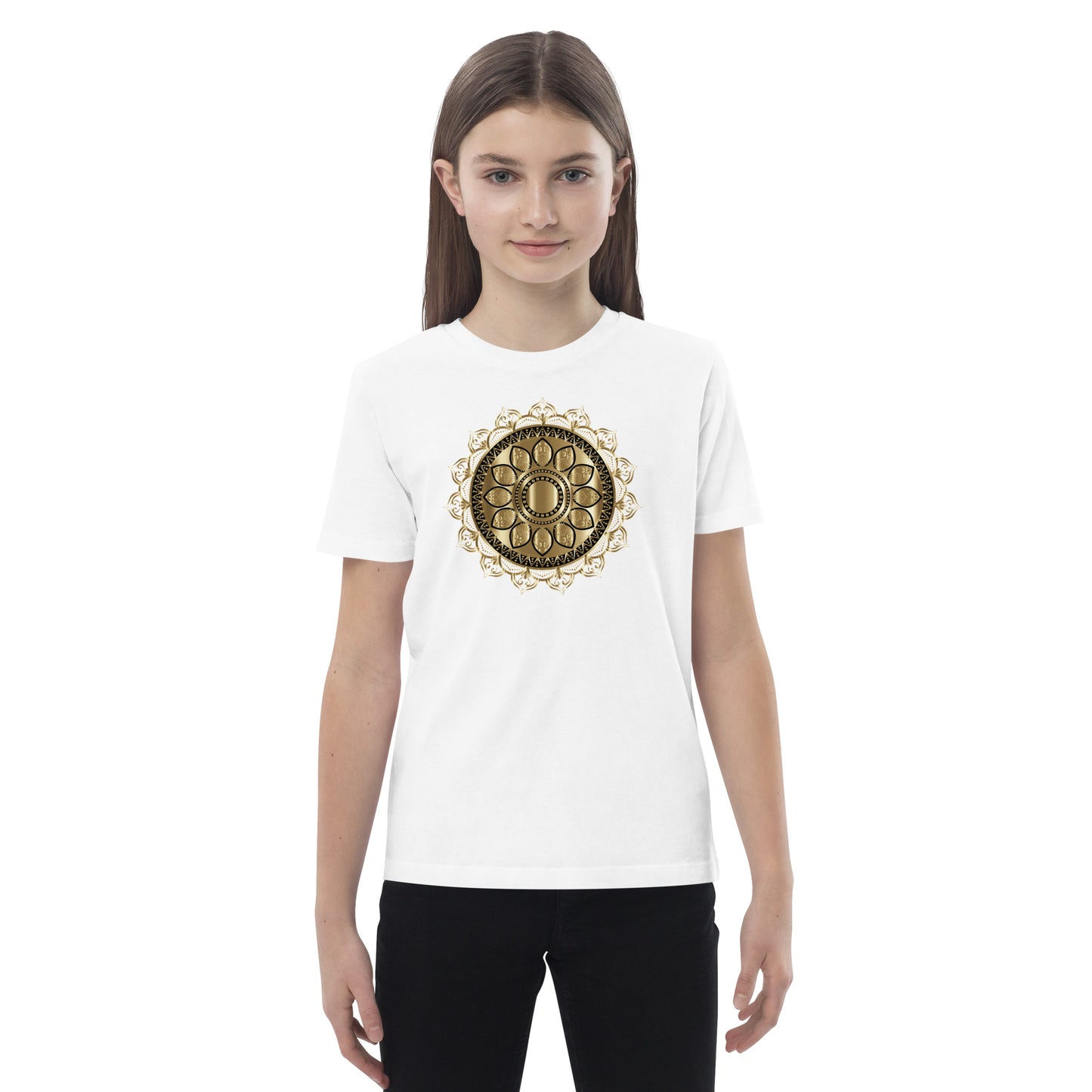 Golden Chakra Organic Cotton Kids T-Shirt