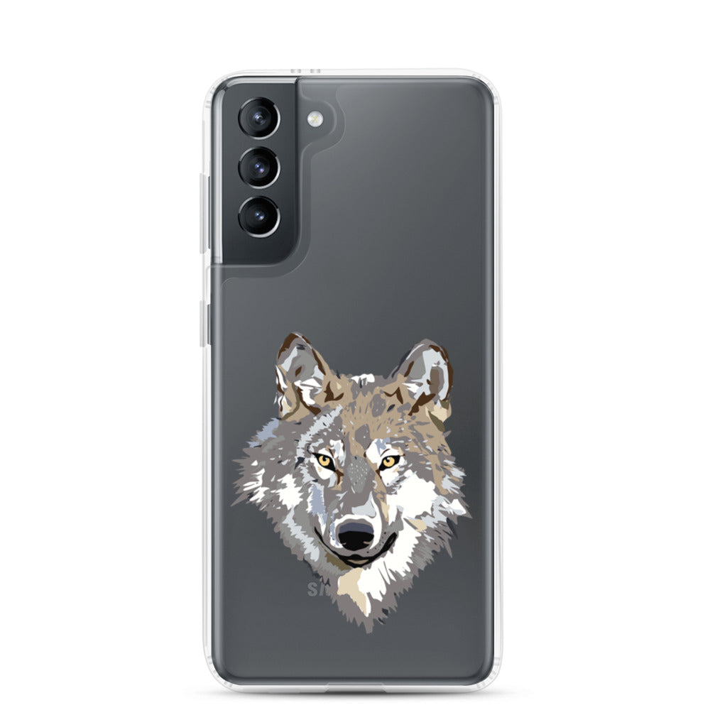 Silver Wolf Samsung Case