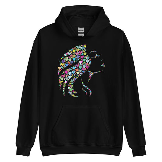 Multi Coloured Woman Unisex Hoodie