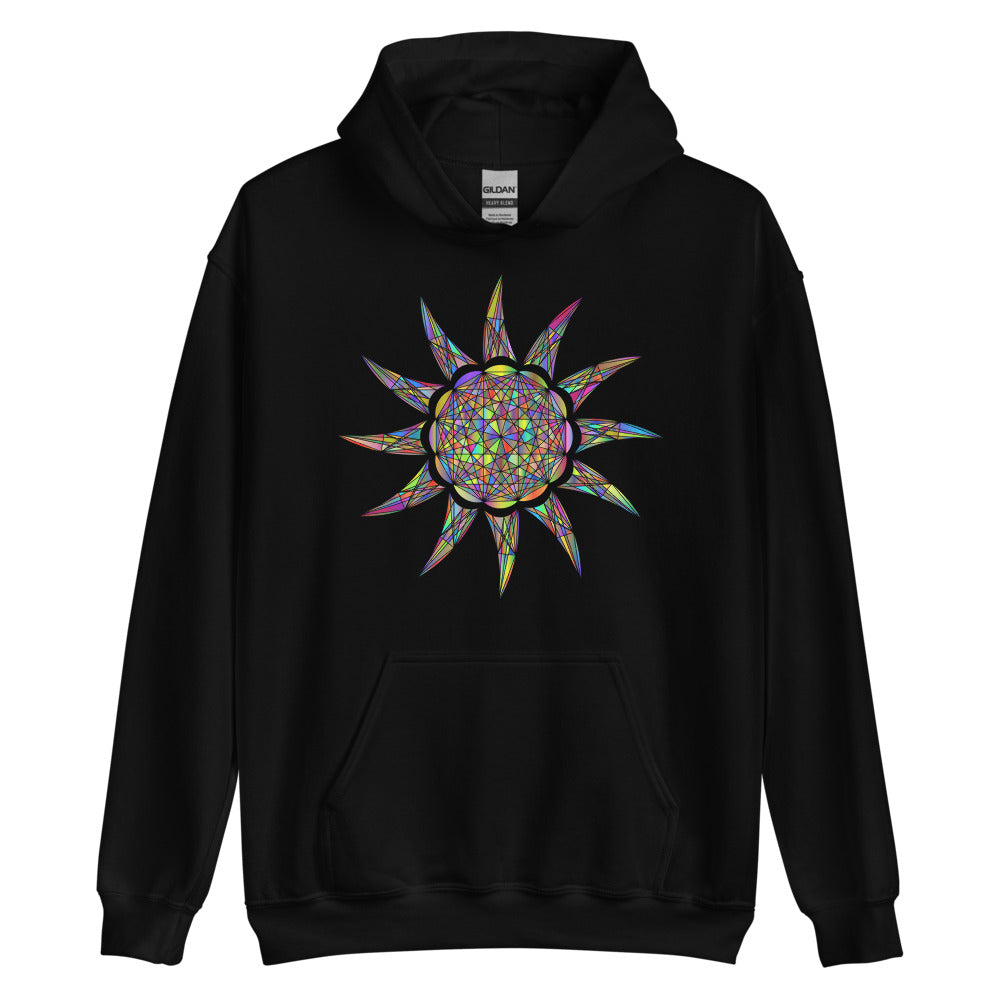 Multi Coloured Sun Unisex Hoodie