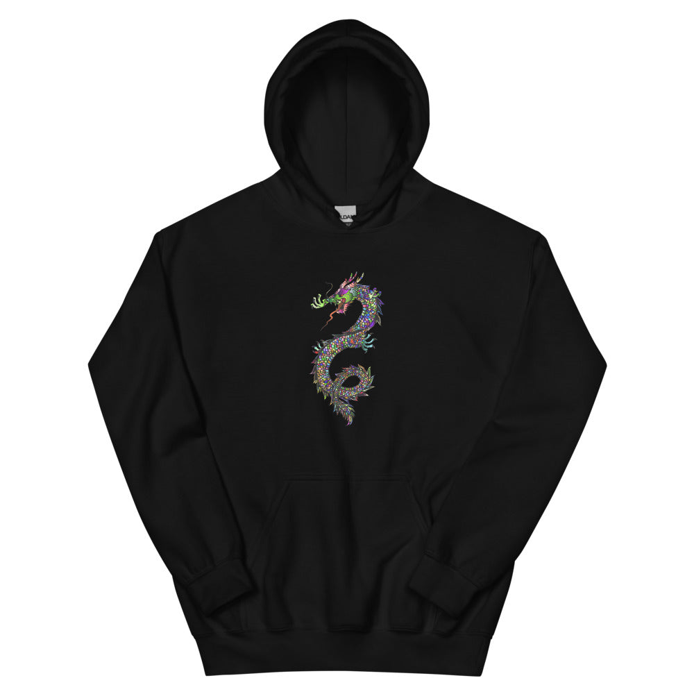 Multi Coloured Dragon Unisex Hoodie