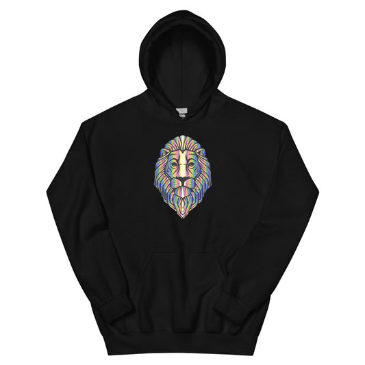 Multi Coloured Lion Unisex Hoodie