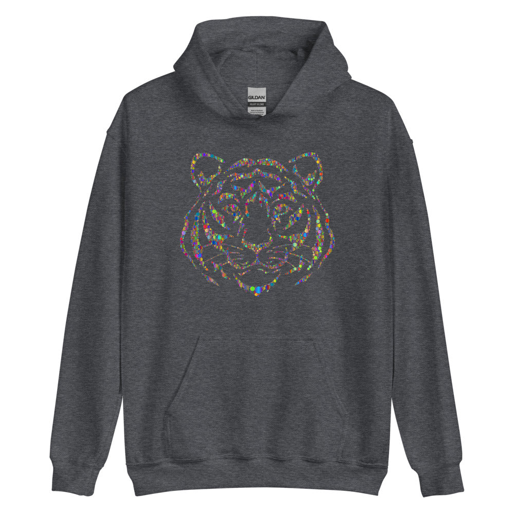 Multi Coloured Tiger Unisex Hoodie