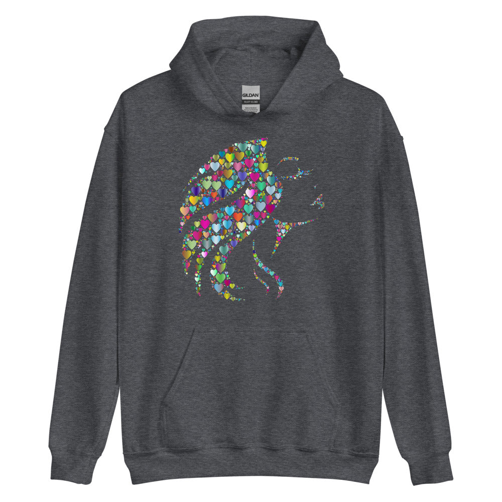 Multi Coloured Woman Unisex Hoodie