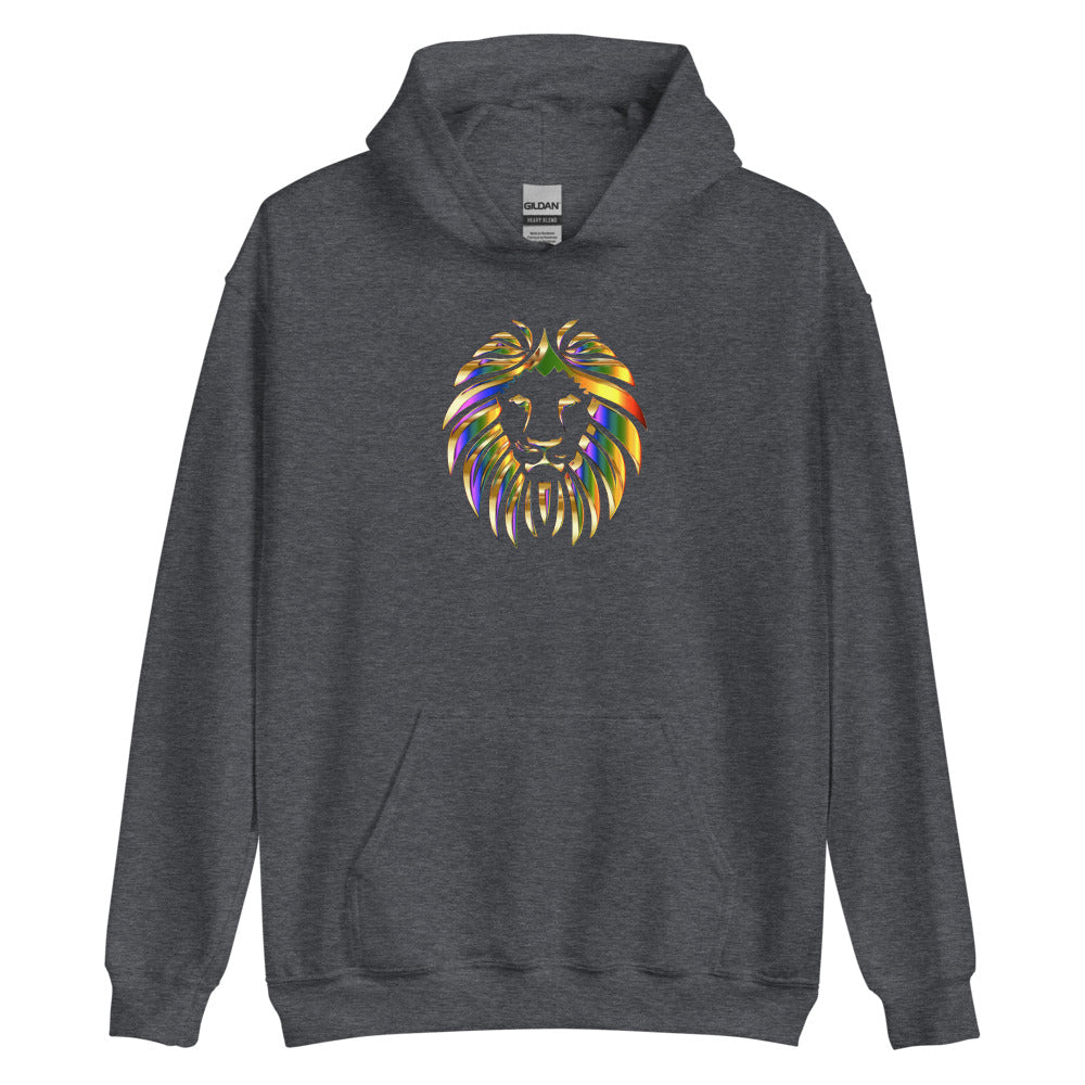 Multi Coloured Lion Unisex Hoodie