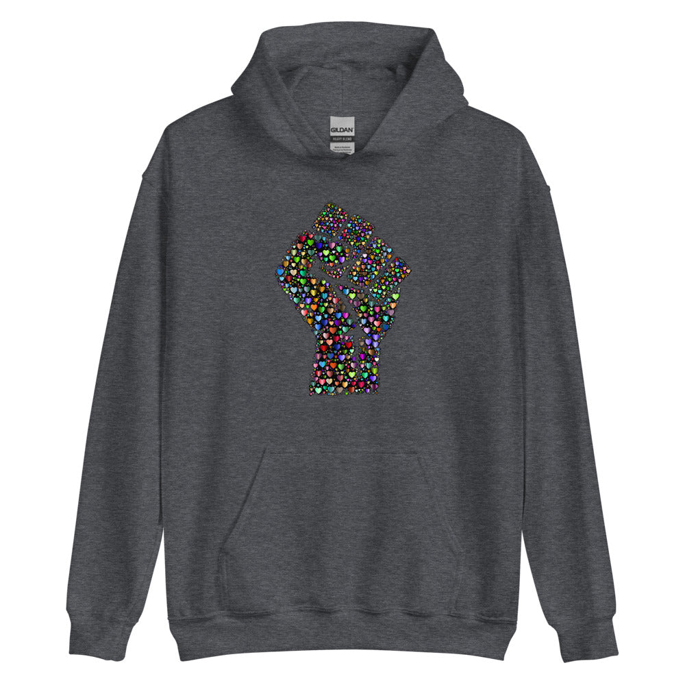 Multi Coloured Fist Unisex Hoodie