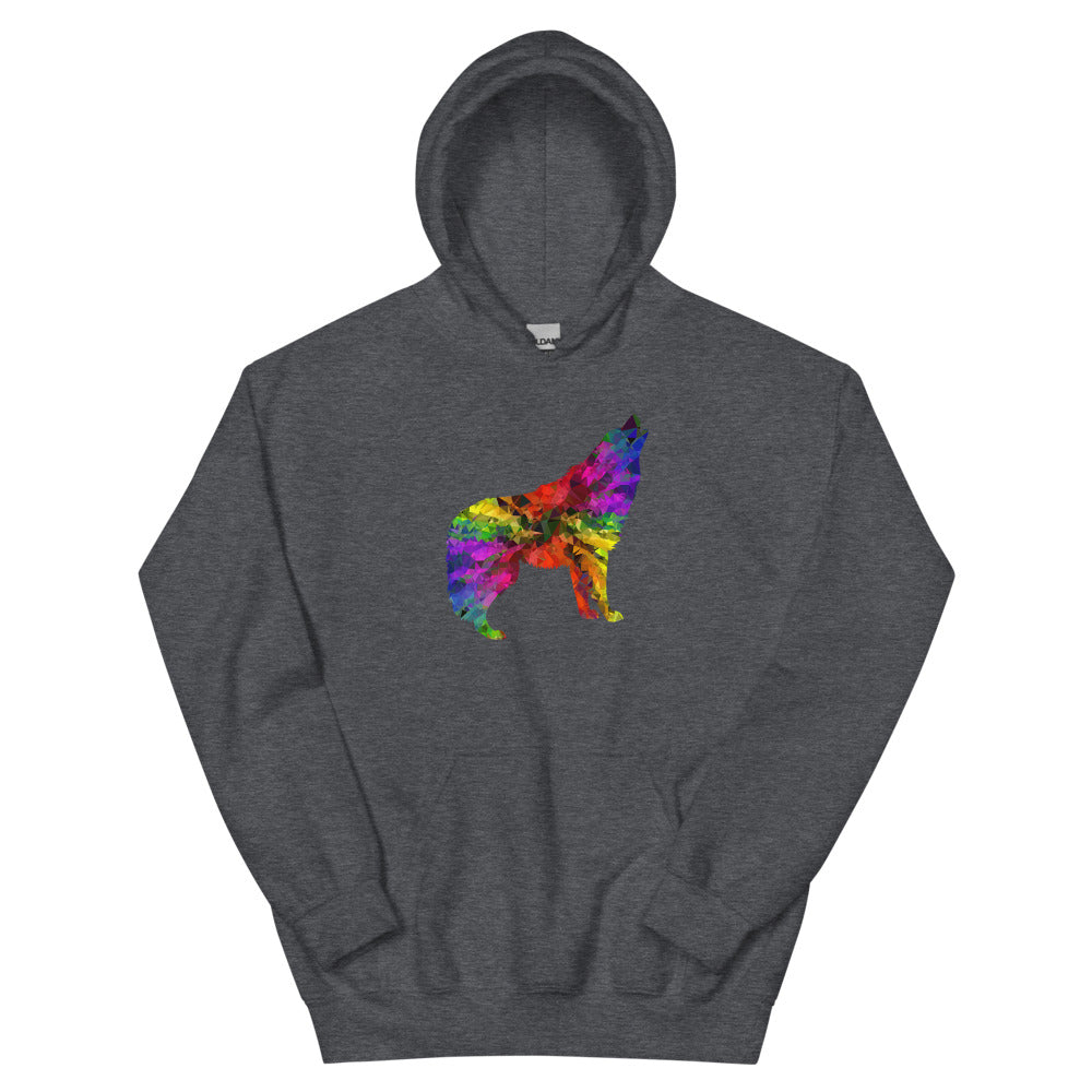 Technicolour Wolf Unisex Hoodie