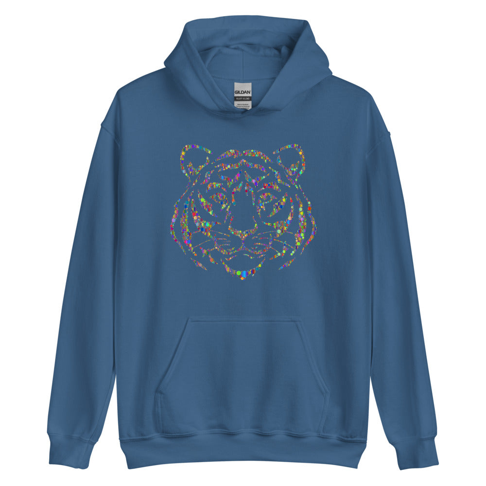 Multi Coloured Tiger Unisex Hoodie